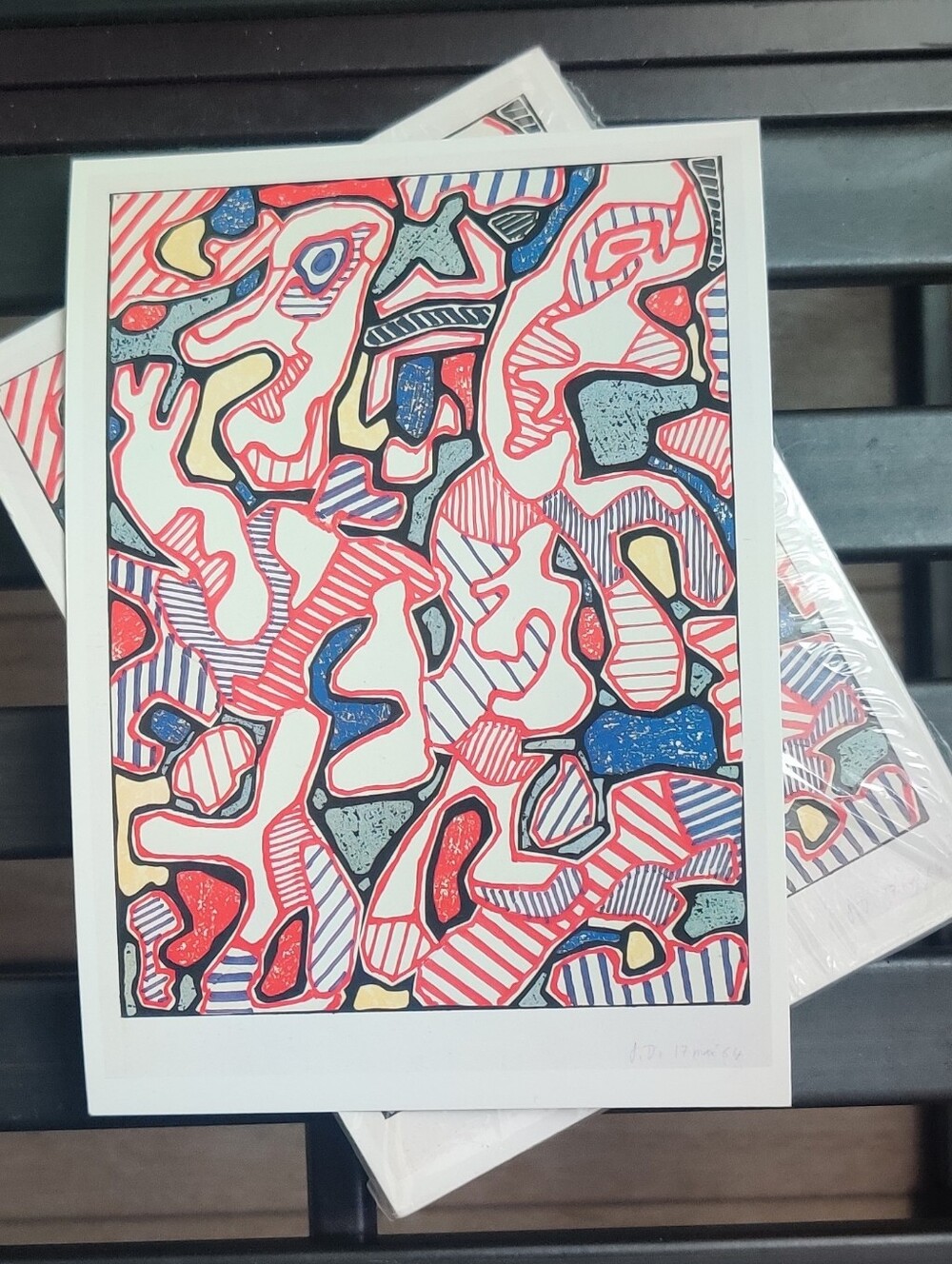 Set of 10 1995 MoMA Vintage Art Prints • Jean Dubuffet